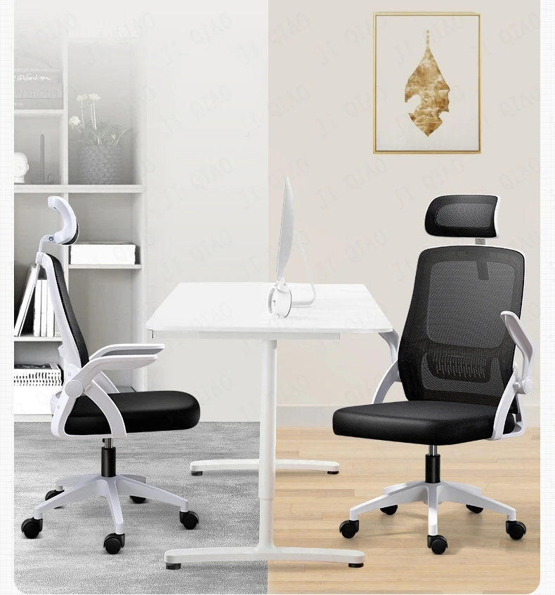 Description Picture 6 of itemOffice chair with wheels Chair gamer Staff backrest ergonomic chair Lifting rotating Chair with High Headrest office furniture