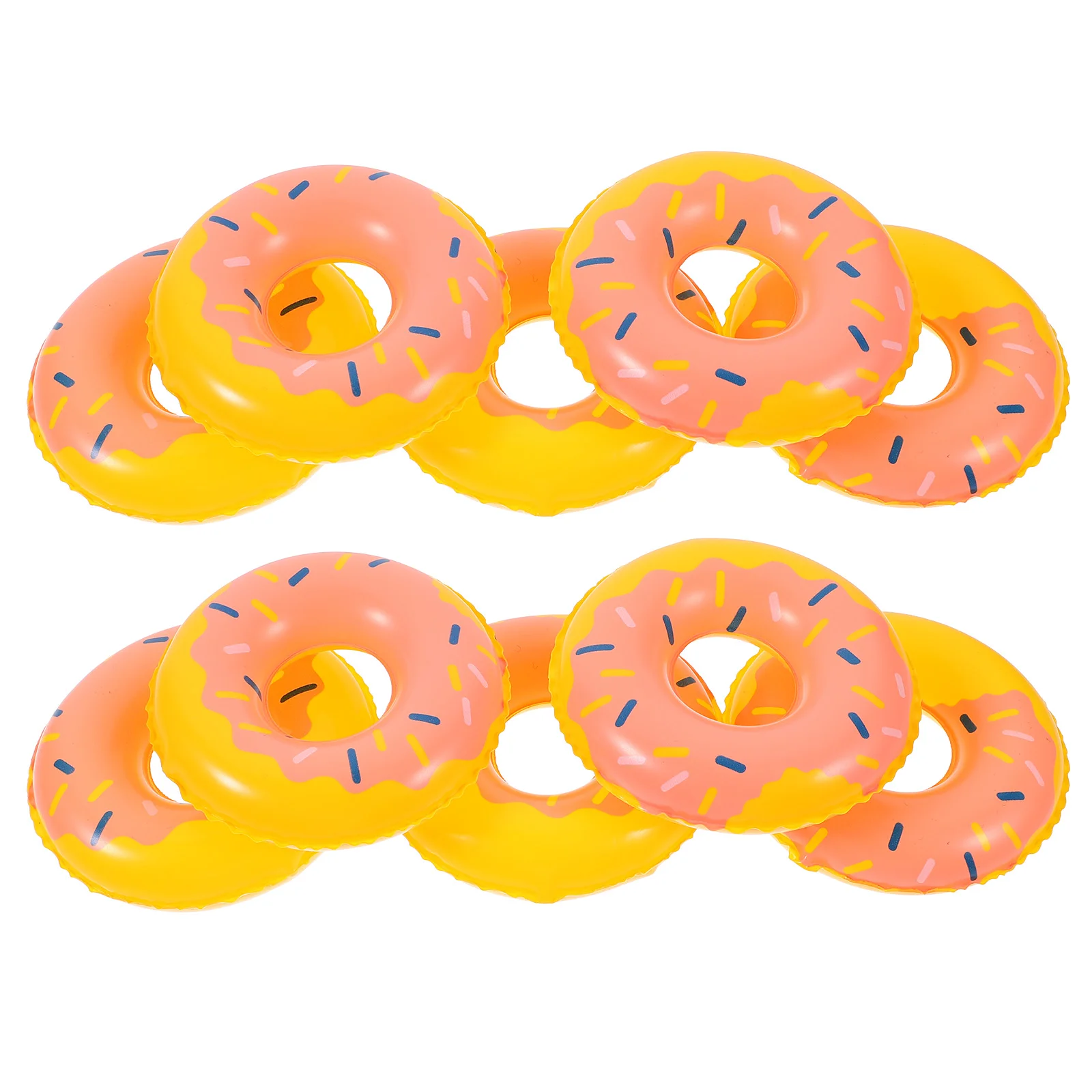 

Doll Swimming Ring Mini Swim Rings Inflatable Mini Doughnut Molding Swim Rings Simulated Doll House Swim Rings Decor