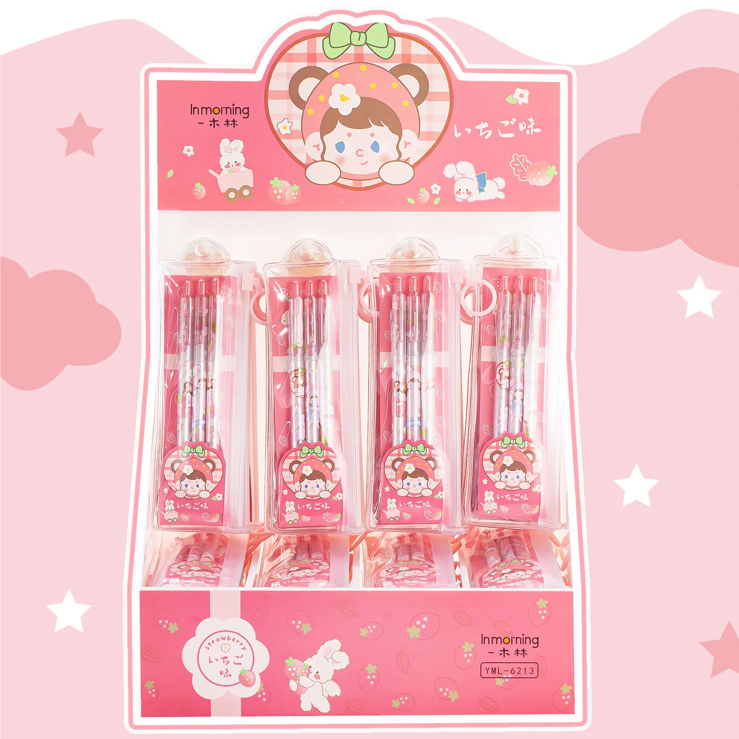 36 Pcs Lot Kawaii Girl Press Gel Pen For Writing Cute 0 5mm Black Ink Pen Gift Stationery Office School Supplies Aliexpress