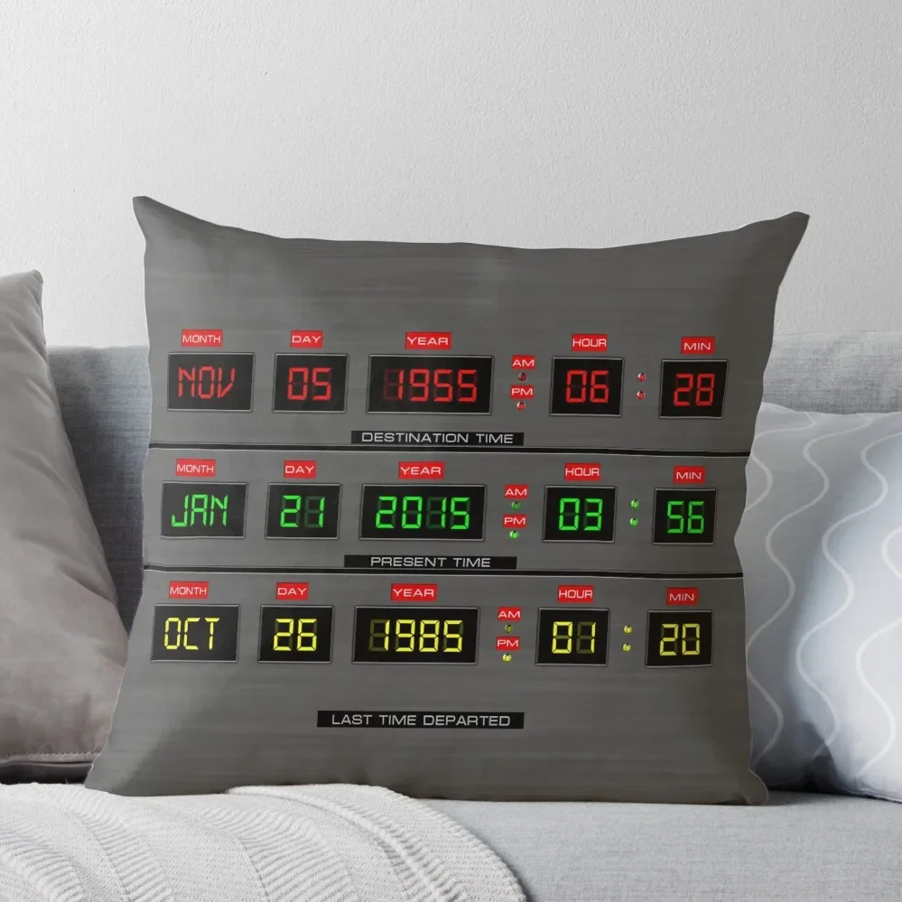 

Back To The Future Throw Pillow pillowcases for sofa cushions Christmas Throw Pillows Covers Throw Pillow Covers