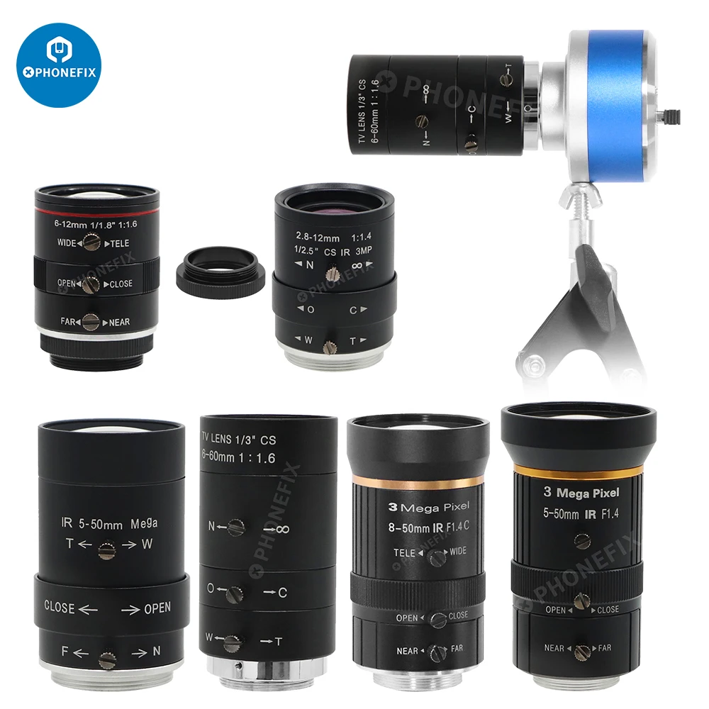 Objectif CCTV OSY 6-12 Mm - Zoom Manuel - Monture C/CS - 1/1.8"