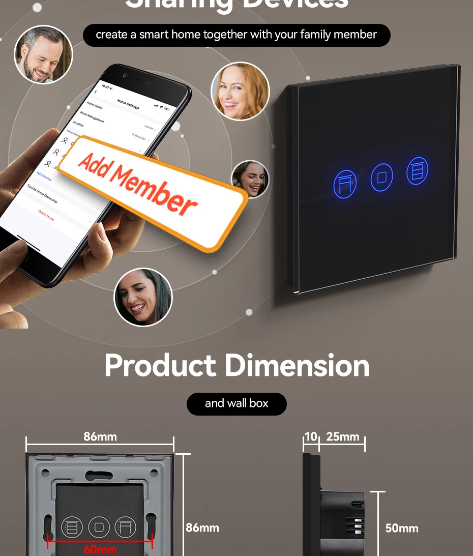 Close-up of tempered glass and touch icons