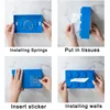 Creative Square Tissue Box with Spring Multi-functional Home Storage Building Blocks Napkin Holder for Bathroom Desktop Storage 5