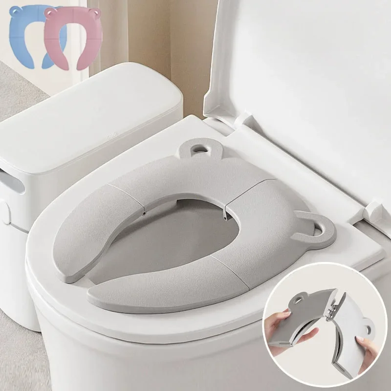 Vasino pieghevole da viaggio per cartoni animati per bambini Sedile per WC portatile per bambini Cuscino per orinatoio per bambini Cuscino per sedia / tappetino per bambini - immagine 2