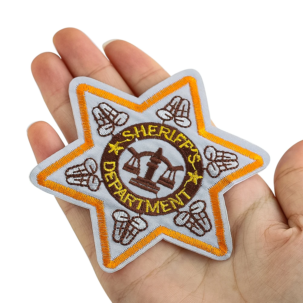 2 шт., нашивки с вышивкой в виде гексаграммы