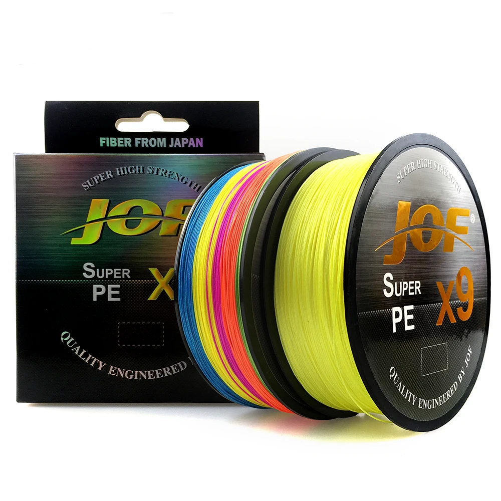 

JOF Braided Fishing Line 9/12 Strands 500M Multifilament Sea Spinning Super Strong Durable Woven Thread Pesca Draggable 20-92LB