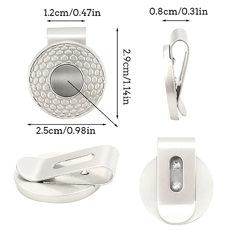Golf Mark Hat Clip Ball Marker Set 1Pc