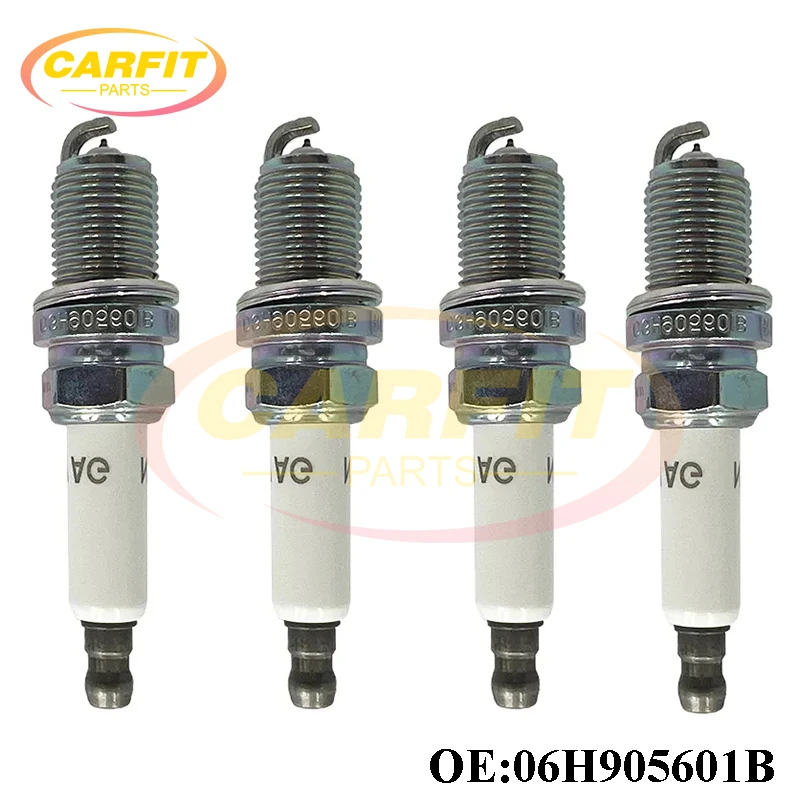 

OEM 06H905601B 06H905601A 0242245576 PFR7S8EG Platinum Spark Plug For Audi A3 A4 A5 A6 Q5 R8 S5 TT VW Jetta Golf Passat Tiguan