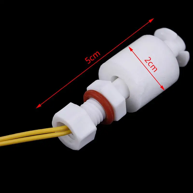 1PC PP Floating Ball Switch Liquid Water Level Sensor Horizontal Float Switch Down water level switch