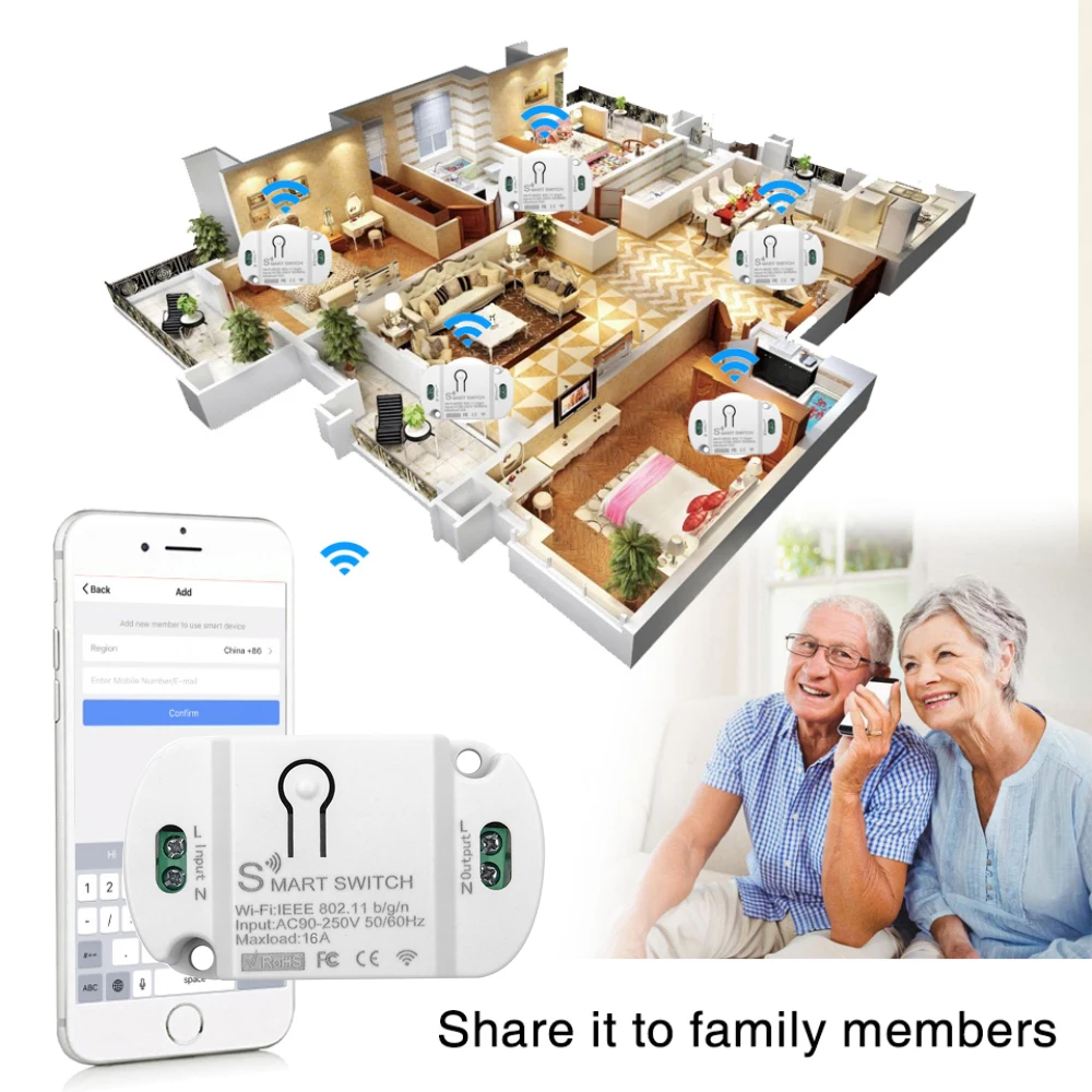 Tuya DIY WiFi Smart Light Switch Universal Breaker Timer Voice Control Via Alexa Google Home Smart Life APP Wireless Control New
