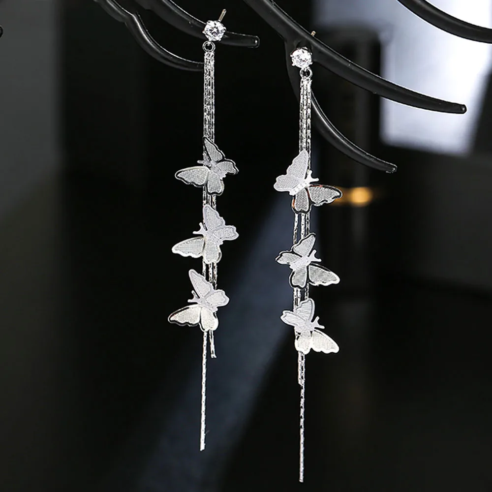 Classic Butterfly Drop Earrings For Women 2022 Trending Fashion Korean Trendy Pendientes Earring Unusual Pendant Jewelry Female