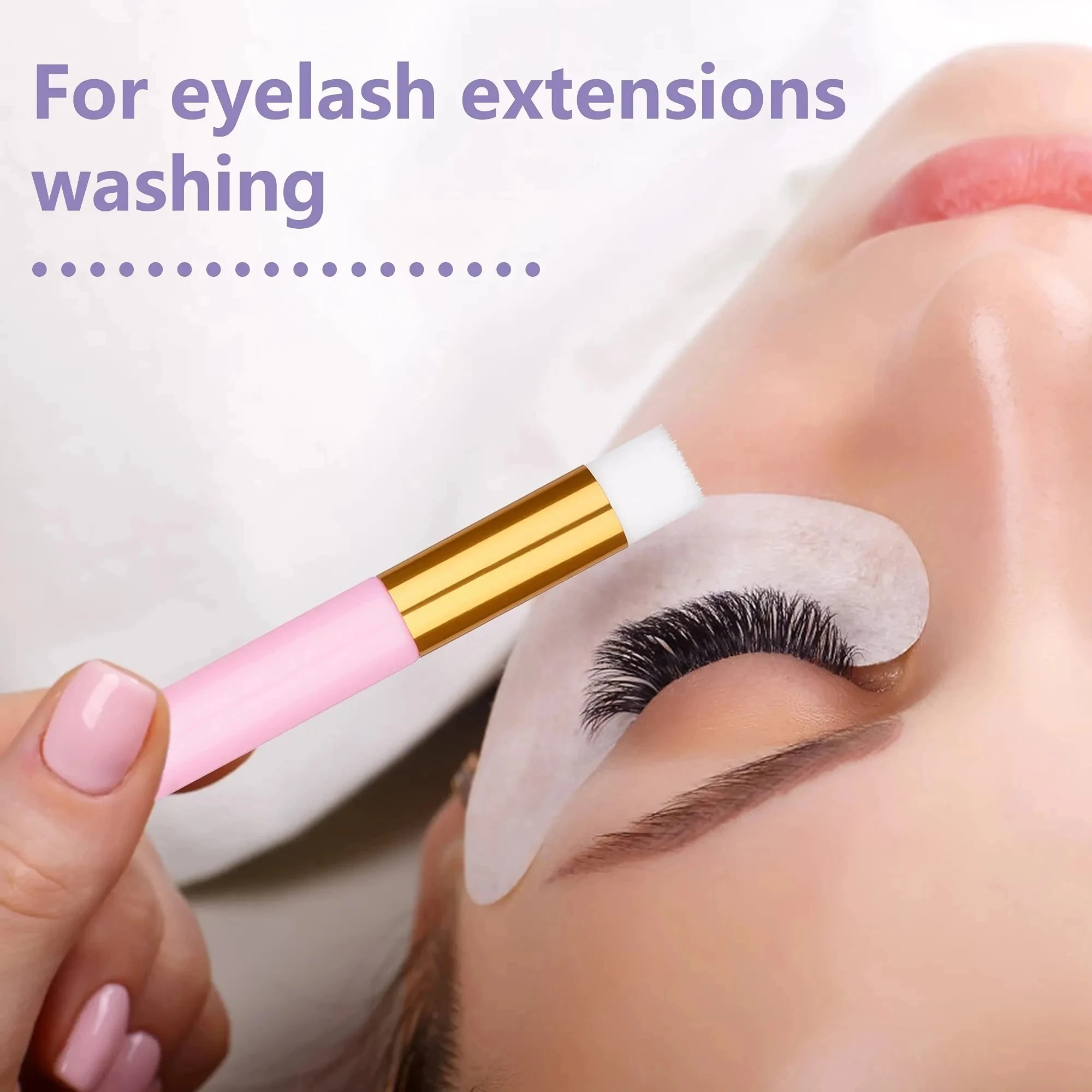 Eyelash Cleaning Brush Lash Shampoo Brush for Eyelash Extensions Peel Off Blackhead Remover Makeup Tools 3
