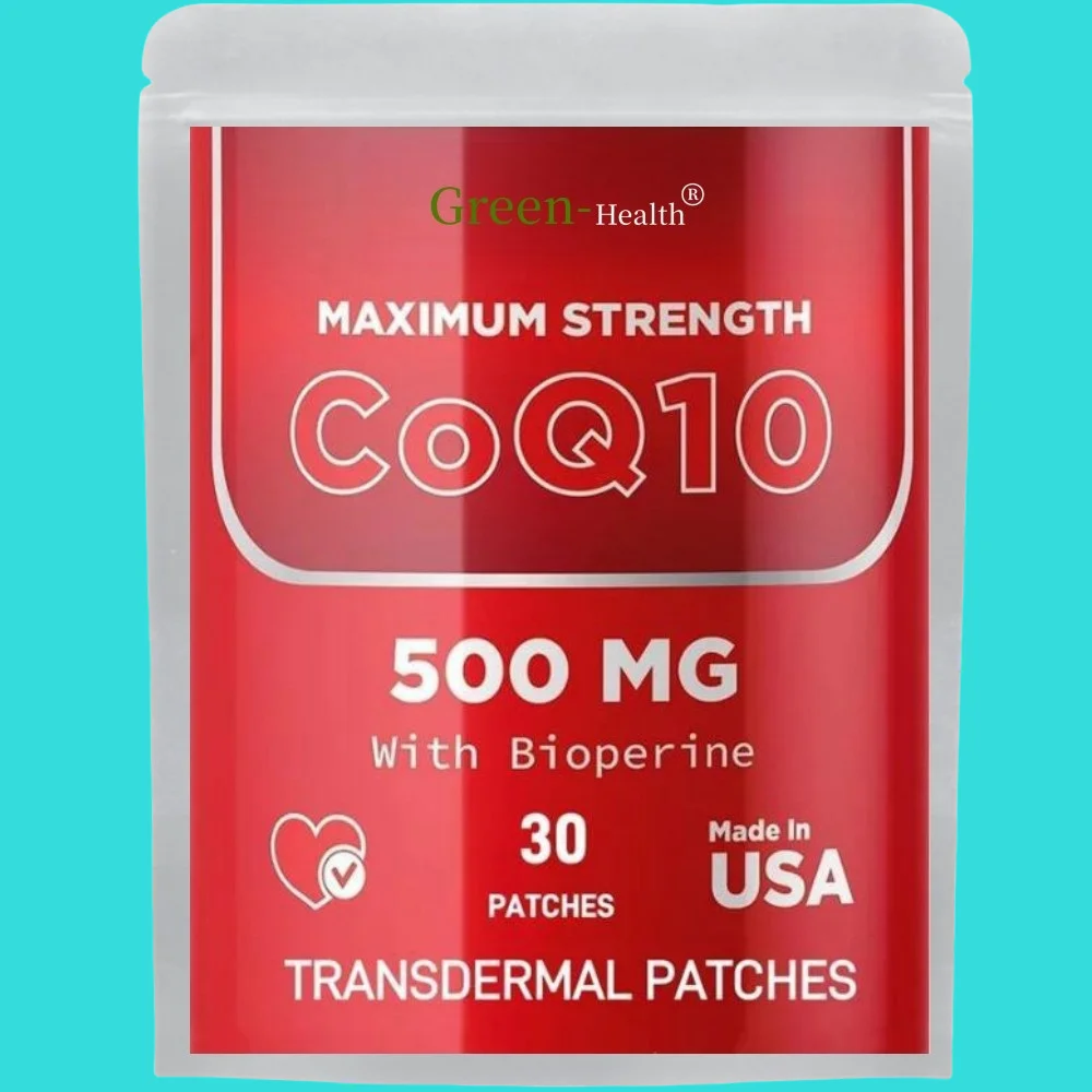 CoQ10 Transdermal Patches Energy Support 30 Patches One Month Supply