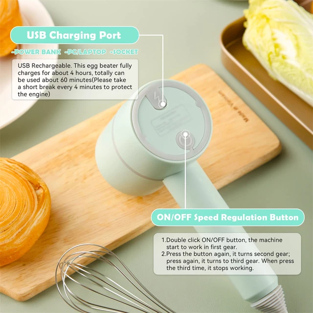 Multifunctional Electric Garlic Chopper USB Charging Egg Beater Blender Onion Vegetable Cutter Portable Garlic Crusher Mesher 3