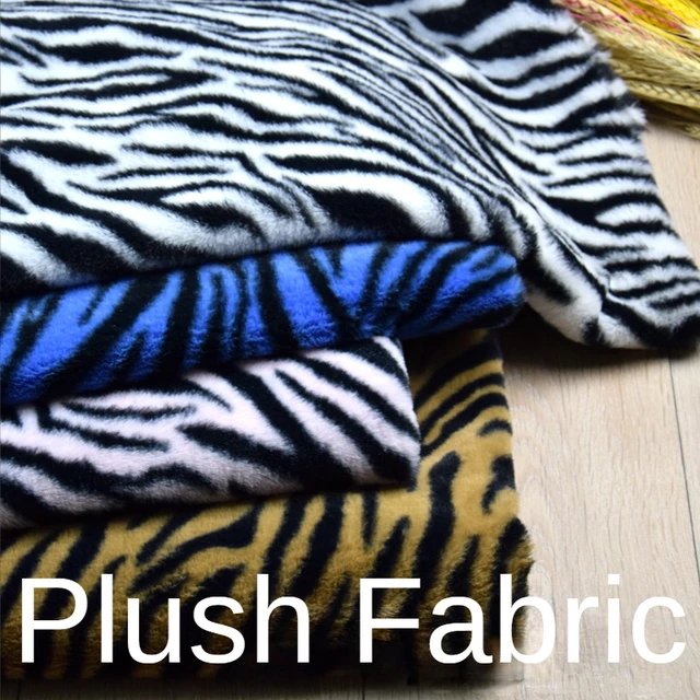 Plush Fabric By The Yard for Clothing Coats Diy Sewing Plain White Black  Imitation Rabbit Fur