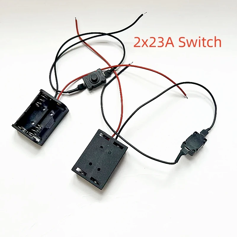 12V 23A Battery Holder with WireLead And Switch Rechargeable Battery Case Storage Box Diy 1 2 slot 12V23A Shell Housing 5PCS battery storage box battery case battery holder battery box