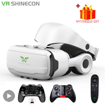 Occhiali VR Casco per cuffie 3D per realtà virtuale per smartphone Android iPhone Gioco per telefoni cellulari Wirth Set di dispositivi Viar con occhiali reali