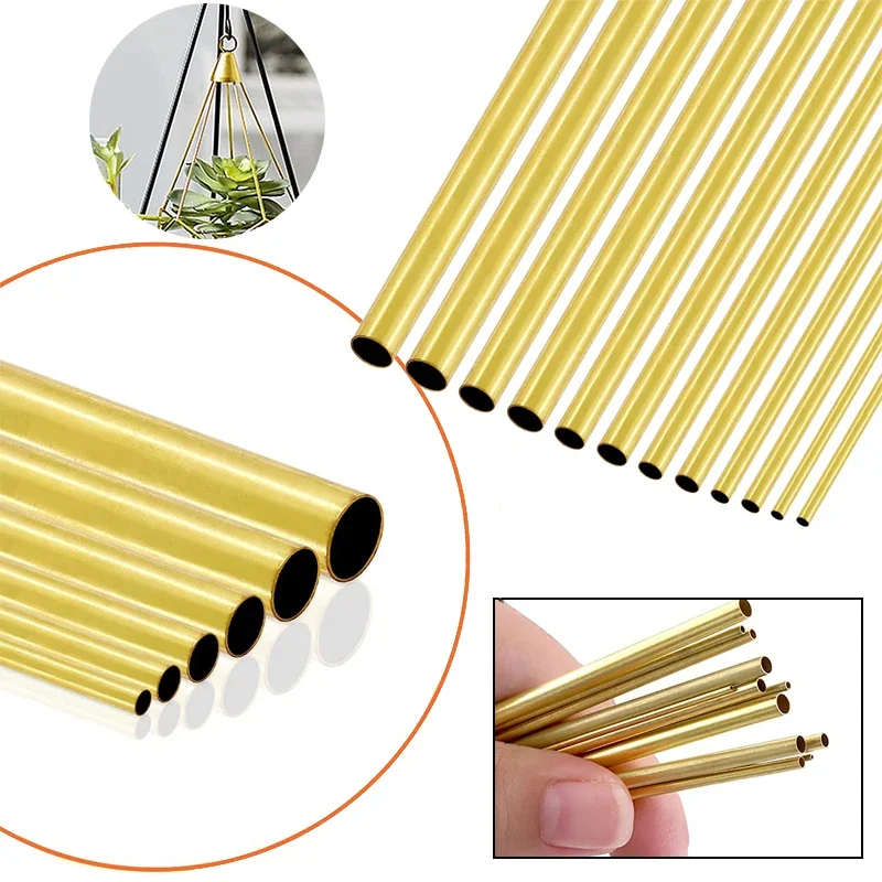 Versatile Brass Round Tube - Multiple Diameter and Length Options Available