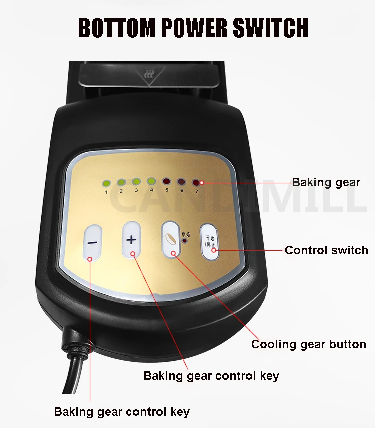 Description Picture 6 of itemSmall Electric Hot Air Coffee Bean Baked Roaster Coffee Bean Roasting Machine Baking Machine Home Coffee Roaster