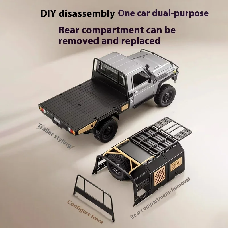 Mangniu mn82s simulation Toyota four-wheel drive RC remote control car full-scale off-road climbing car model boy toy 3