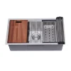 Custom Handmade Kitchen Sink OEM Smart Sink Wash Basin Installed Under The Kitchen Cabinet Of The Water Tank In The Fregadero De 2