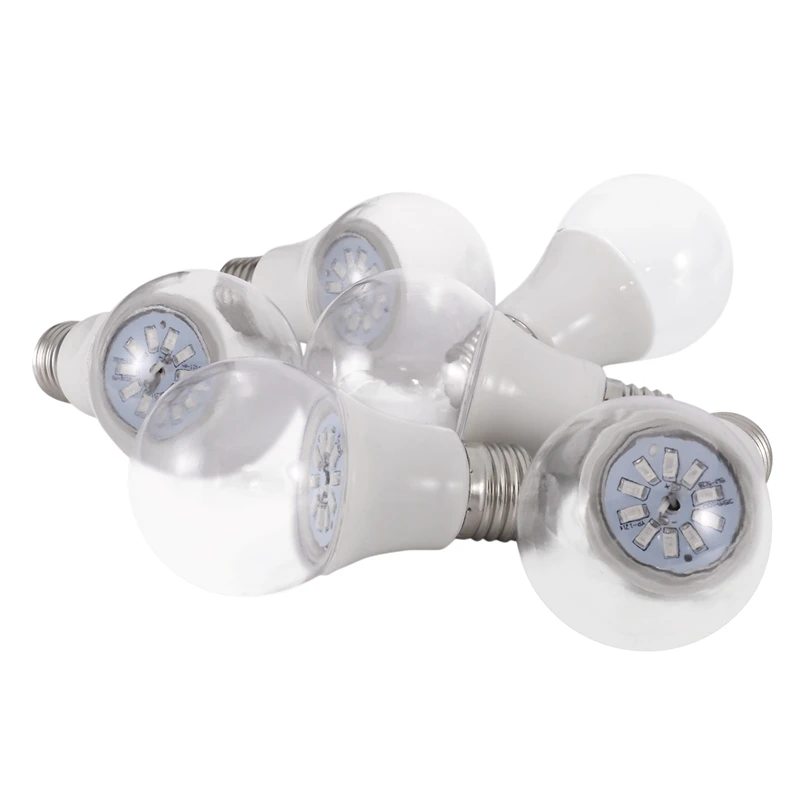 6 개 RZWD144 E27 5W 식물 빛 LED 스마트 램프 AC100-265V 전구