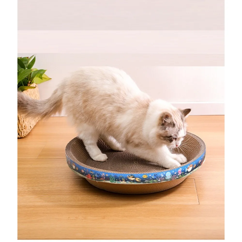 

Round Cat Scratching Board Bowl Cat Toy Scratch-resistant Cat Supplies