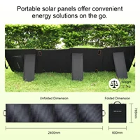 Panneau solaire pliable Solar Play 400W, chargeur solaire mono haute efficacité pour station d'alimentation, camping-car, camping 5