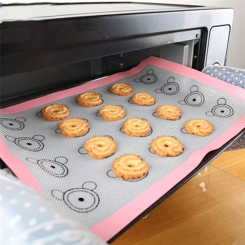 

42*29.5cm Silicone Baking Mat for Pastry Rolling Non Stick Silicone Baking Mat for Kitchen Cooking Macaron Making Microwave Tool