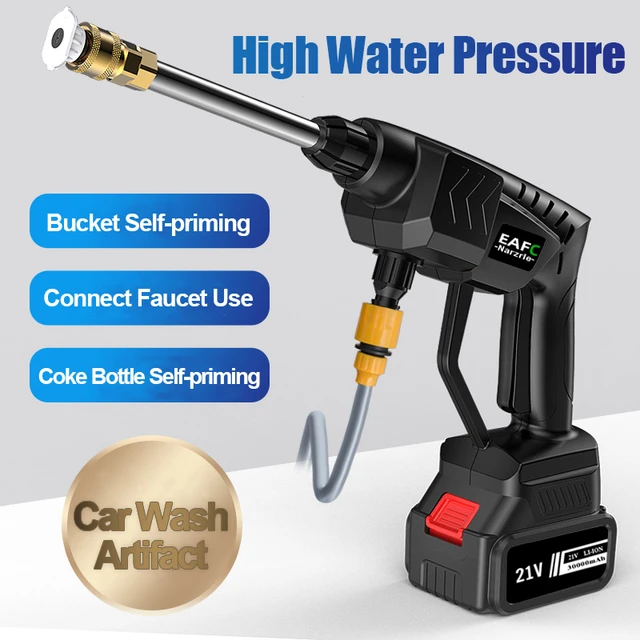 Electric High Pressure Washer Rechargeable Car Wash Gun Cordless