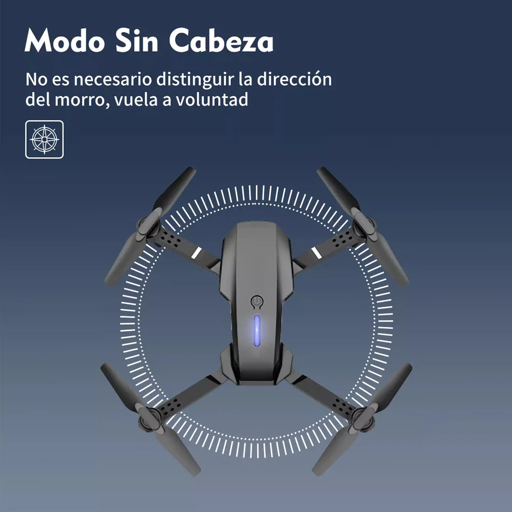 Drones caméra 4K E88 gran angular, cámara HD 1080P, WiFi, drone fpv, mini dron,Soporte de altura, plegable, RC, cuadricóptero, juguetes para niños