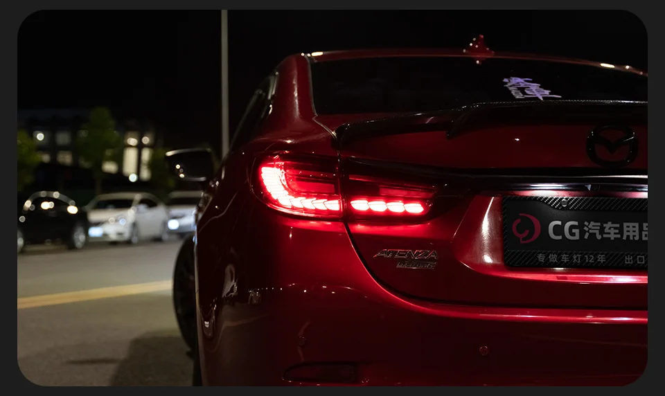 AKD Tail Lamp for Mazda 6 Atenza LED TailLight 2013-2018 Mazda6 Rear Fog Brake Turn Signal Automotive Accessories
