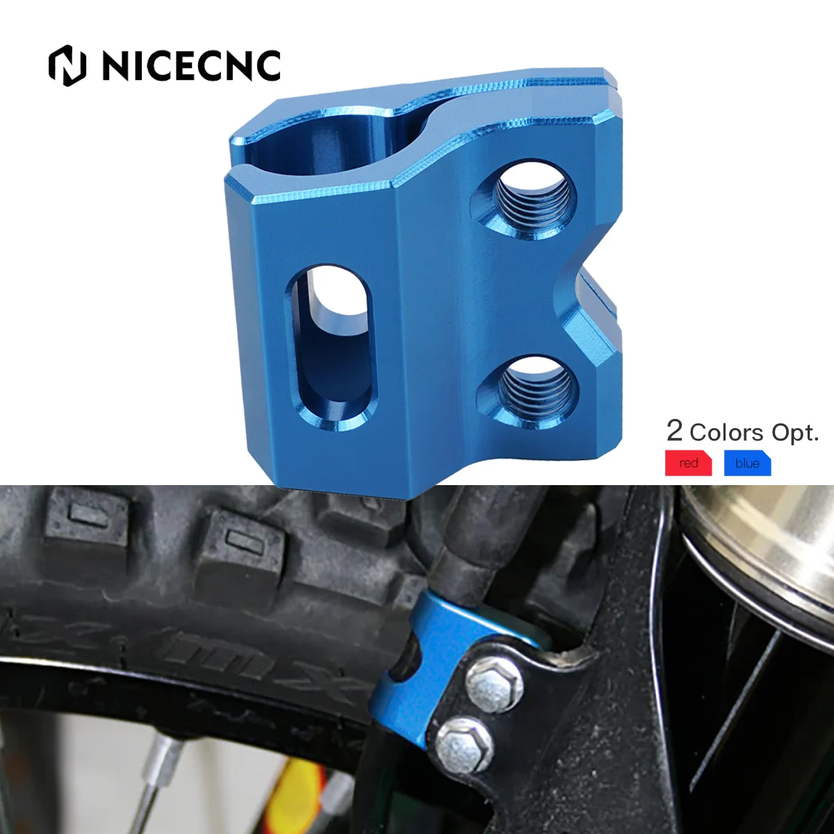 NiceCNC Front Brake Line Hose Cable Clamp Holder for Yamaha YZ 65 85
