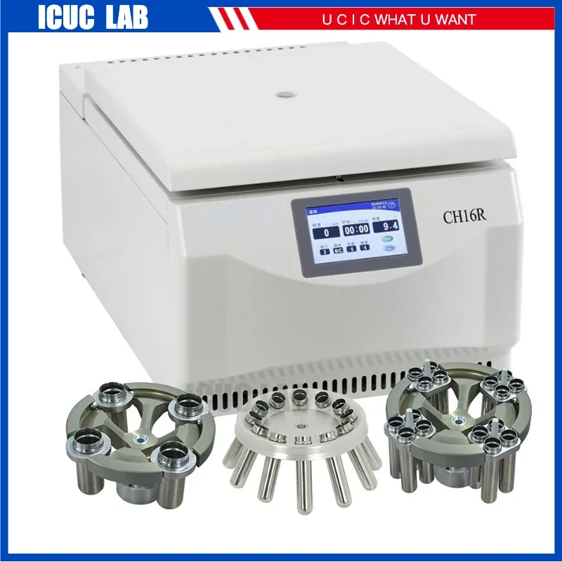 Laboratory Touch Screen Refrigerating Centrifuge for Blood Separation CH16R Centr&iacute;fuga Machine