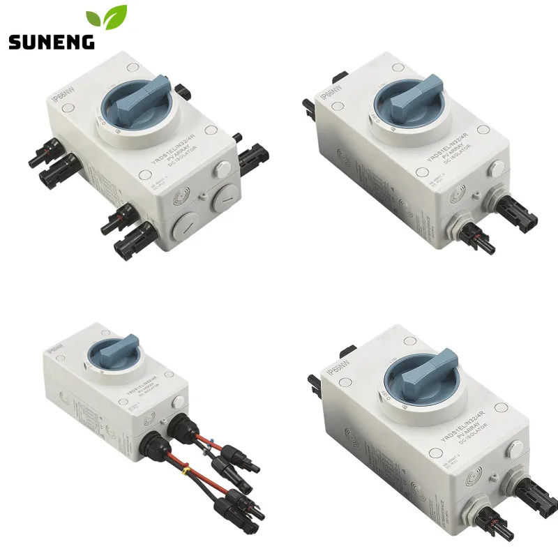 Cerco Bonde Solar Impermeável do Disconnector Ip66 do Interruptor do Isolador da C.c. 1200vdc 32a com Conectores do pv de Pares com ce do Tuv