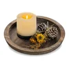 Rustic Wooden Tray Candle Holder for Farmhouse Dinning Table Kitchen Countertop Coffee Table Organizer Home Decor Wedding 4