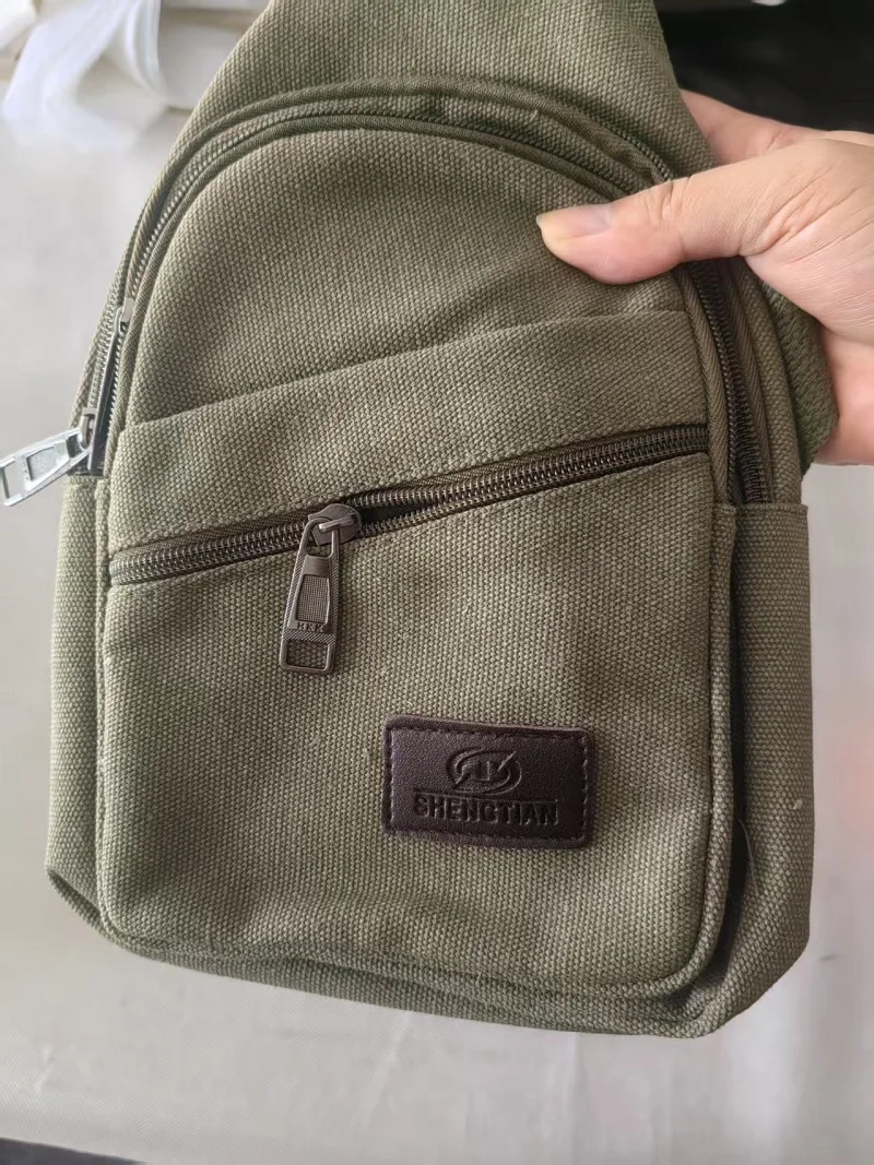 Xierya men Canvas Crossbody Bag Wear-resistant Outdoor Fashion Sports Bags for Man Black Male Casual Shoulder Bag Travel Satchel 5