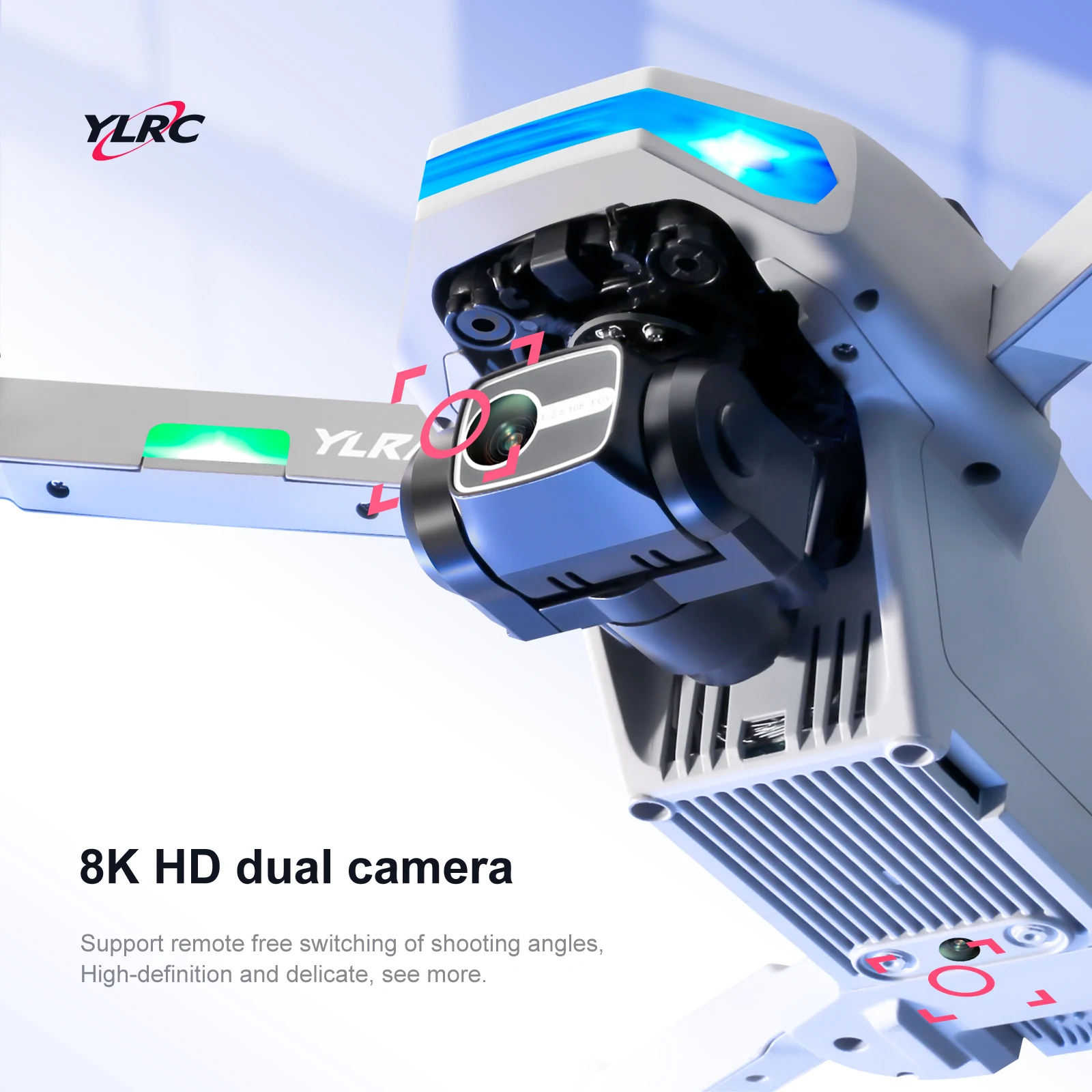 Drone quadcopter S135 RC Drone with Camera 5G WiFi 8K HD Dual Camera 360 Laser Obstacle Avoidance Three Axis Pan-tilt GPS Return Quadcopter Drone