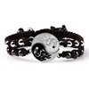 Bracelet tressé Dragon Tai Chi Gossip pour femmes et hommes, meilleurs amis, réglable, Yin Yang, bijoux de Couple à la mode, 2 pièces/ensemble