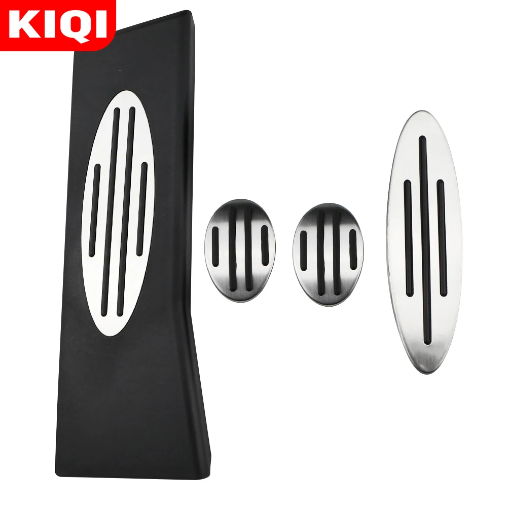Car Pedals Pedal Cover KIQI Car Gas Fuel Brake Pedals Dead Pedal Pads Cover for Mini Cooper JCW R56 R60 R61 F54 F55 PACEMAN COUNTRYMAN CLUBMAN ROADSTER