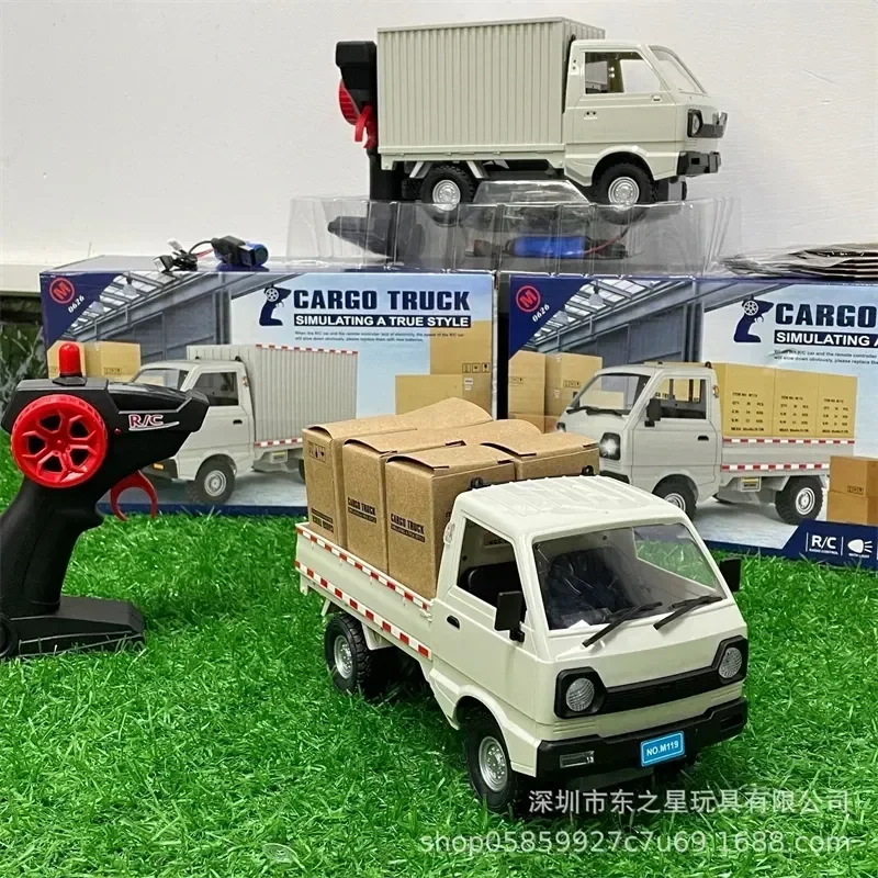 Wpl D12 Rc Car Simulation Drift Climbing Truck Led Light Cargo Rc Electric Toy Model Gifts Boys Kids Birthday 1:10/1:16 rc cars,rc trucks