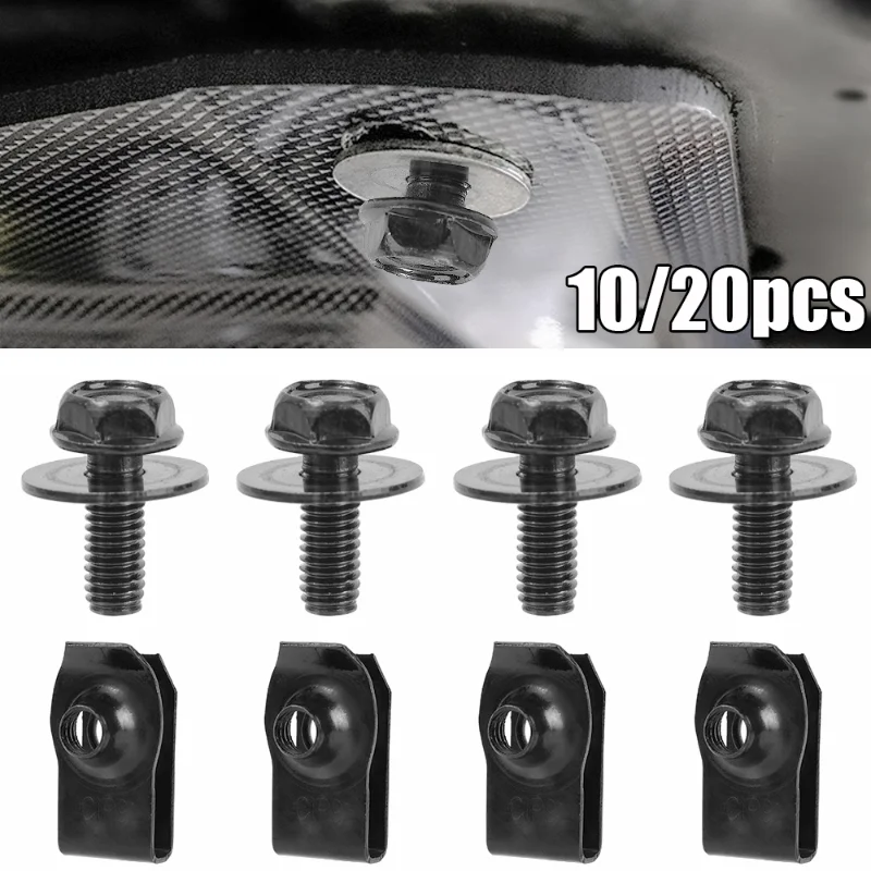 20pcs 12mm Hole Dia Plastic Bolt Rivets Fastener Ceiling Lining