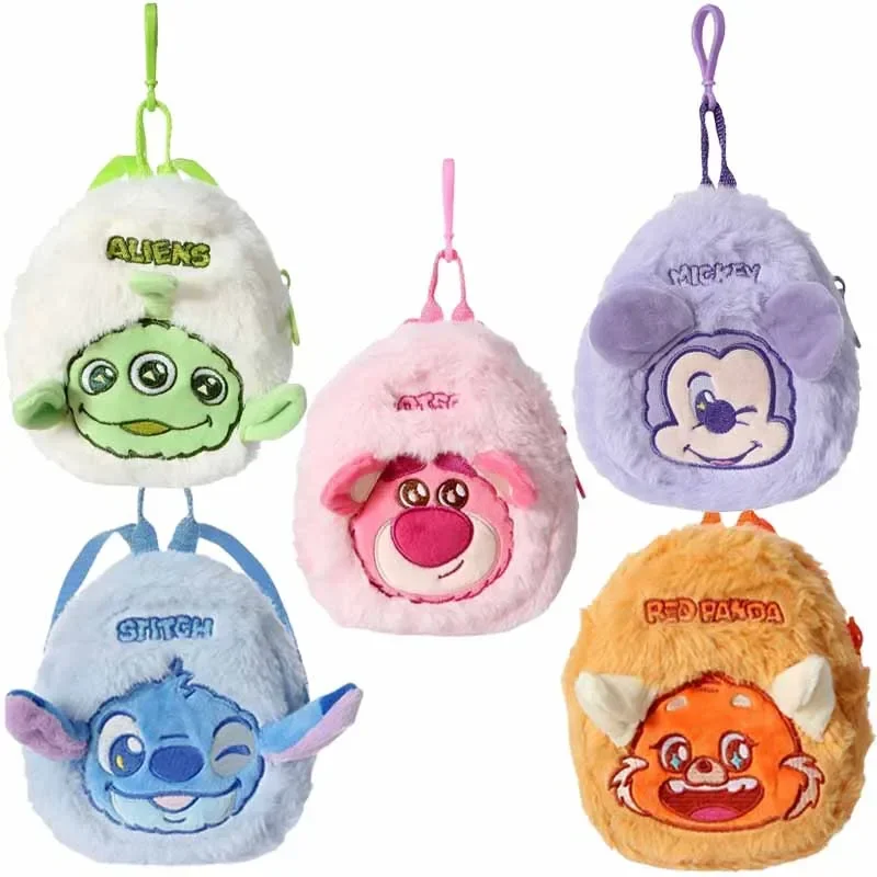 

Мини-сумка MINISO из мультфильма Disney, милая плюшевая кукла, Ститч, инопланетянин, Микки, маленькая Искусственная Девушка, подарок