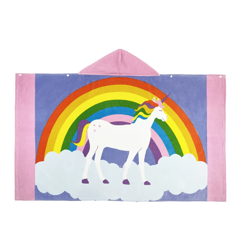 Cartoon Child Kid Hooded Cloak Infant Bathrob Baby Bath Towel Robe Cotton Boy Girl Beach Robe Dinosaur Cape Newborn Wrap Blanket 6