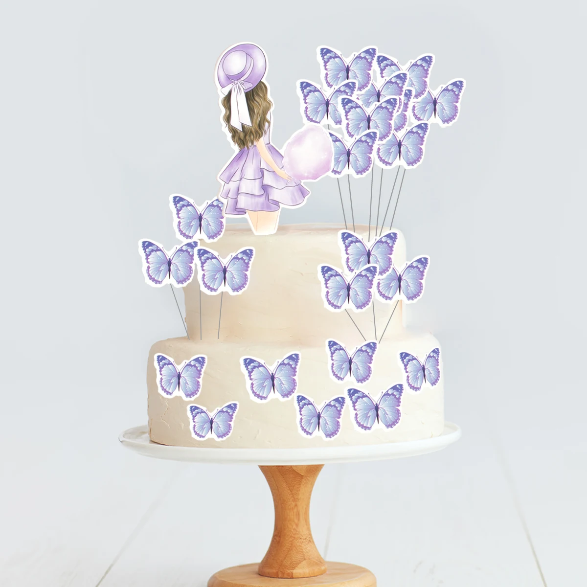 3 Pcs Happy Birthday Cake Topper Wooden Cake Toppers Baby Shower Cake  Wedding Party Cake Fish Confirmation Decorations - AliExpress