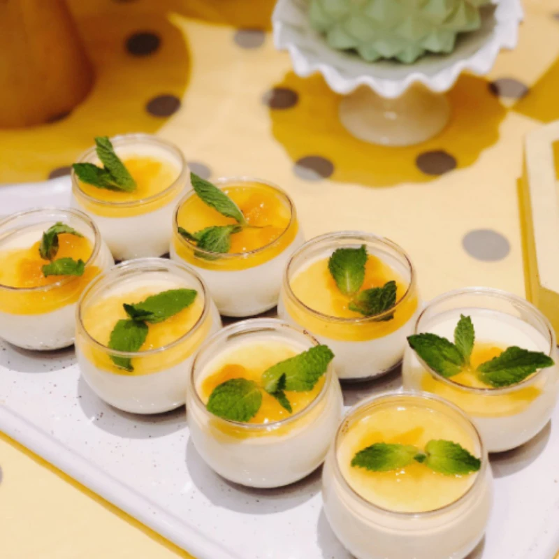 10PCS 120ml Transparent Dessert Cups for Party Birthday Wedding Restaurant Candy Snacks Jelly Mousse Dessert Cups