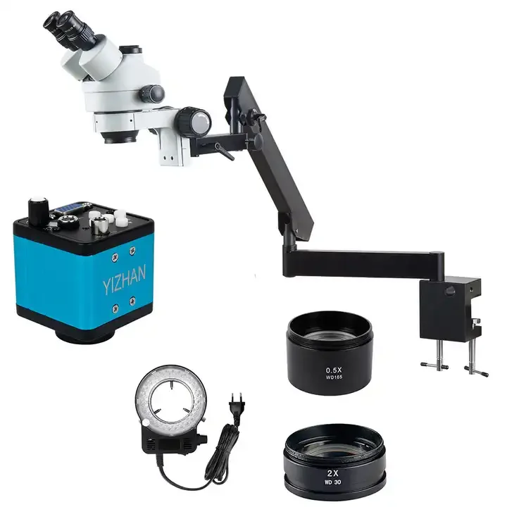 

High Resolution precision Ground Glass Lens Microscope 3.5X-90X Trinocular Stereo Microscope Mobile Phone Computer Repair Tool