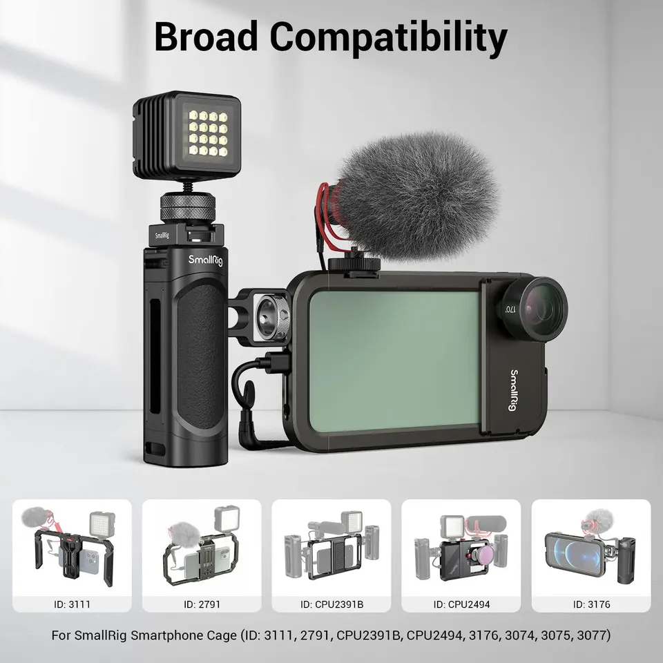 SmallRigスマホ用ケージ　ハンドル付き Amazon.co.jp: SmallRig ワイヤレスコントロールサイドハンドル