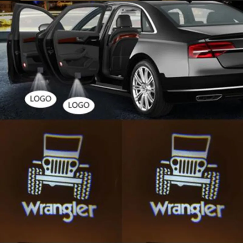 2PCS Wireless Car Door Led Laser Projector Logo Shadow Light