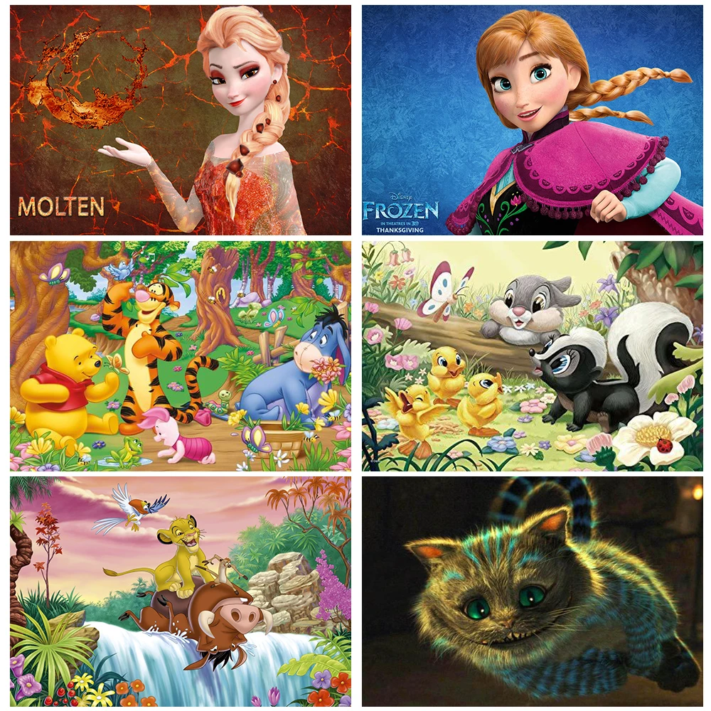 Disney Cartoon Diamond Embroidery Kit Winnie the Pooh 5D Painting Full Drill Round Rhinestone Mosaic Handmade Home Decor |